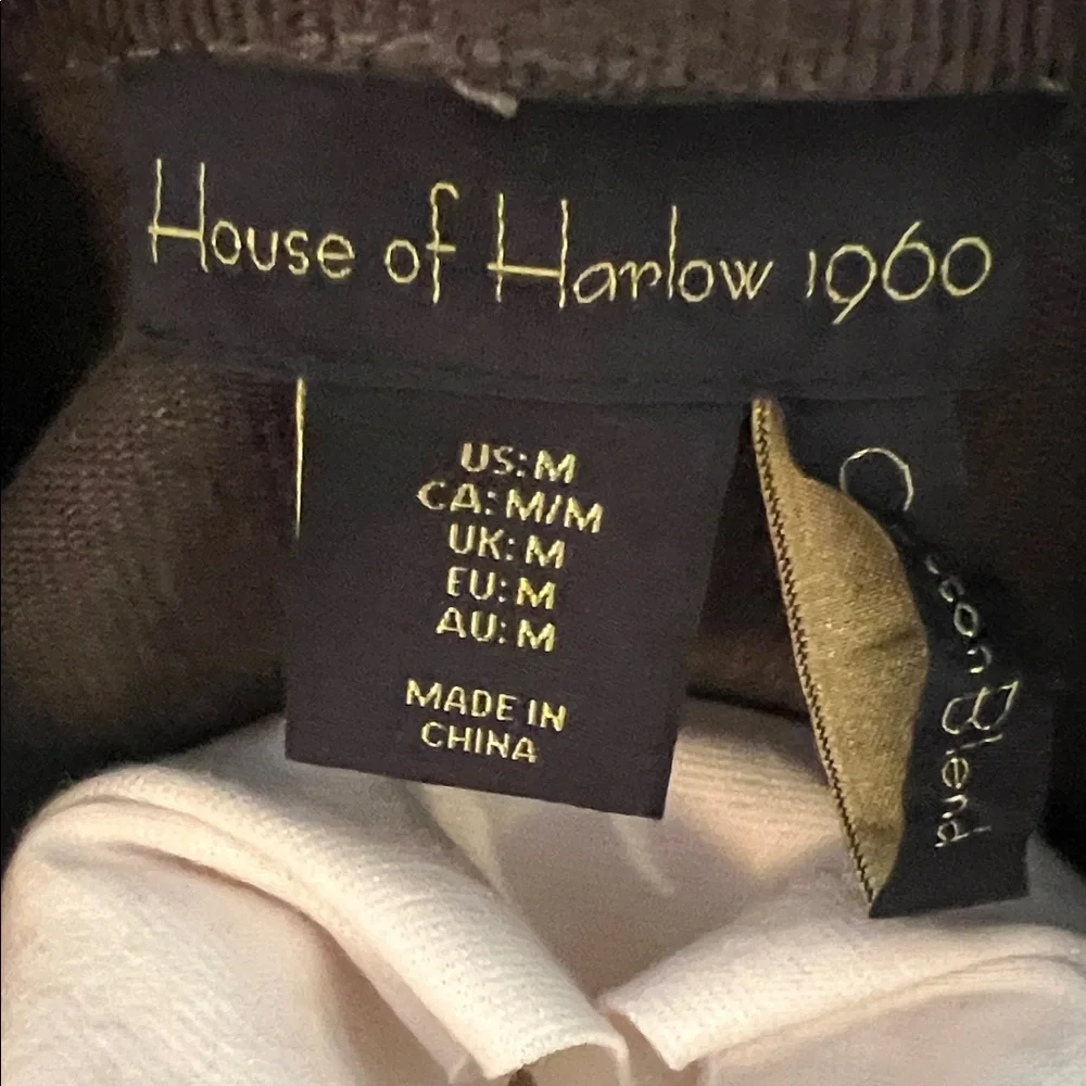 House of Harlow 1960 Dark Olive Corduroy  Utility Jacket - Picture 2 of 6